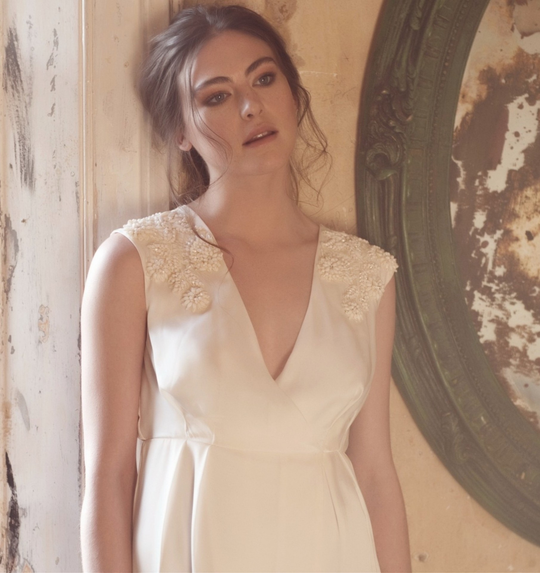 Hertfordshire bride wearing modern, radiant bridal hair and makeup by Bridal Foundry